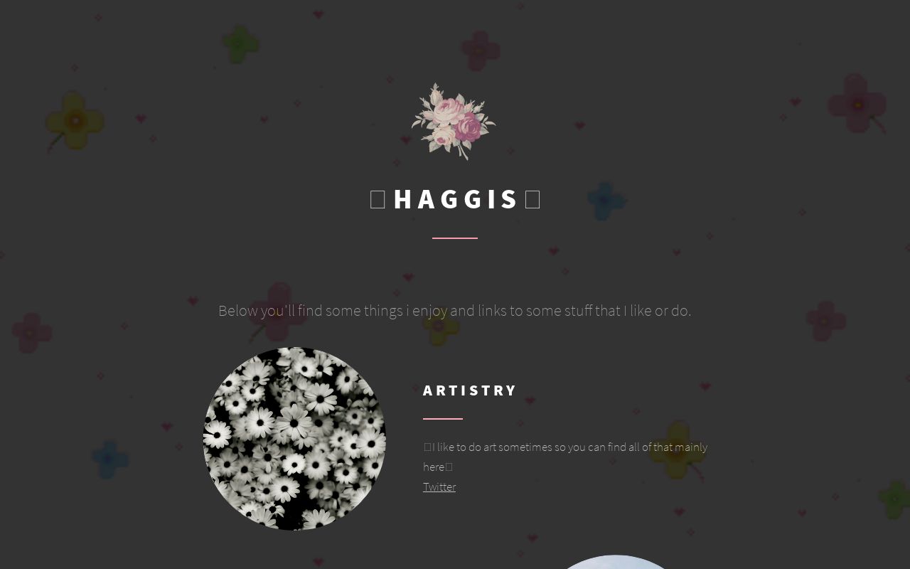 Carrd profile picture for @haggis